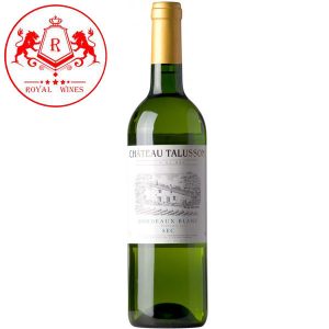 Ruou Vang Chateau Talusson Bordeaux Blanc