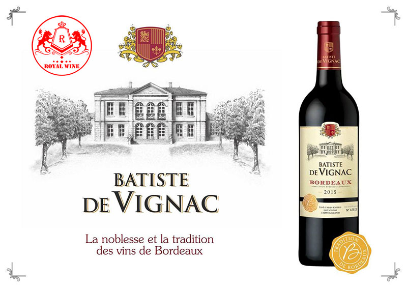Ruou Vang Batiste De Vignac Bordeaux