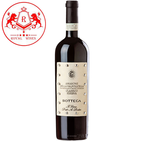 Rượu Vang Bottega Il Vino Pret A Porter Amarone Della Valpolicella Classico