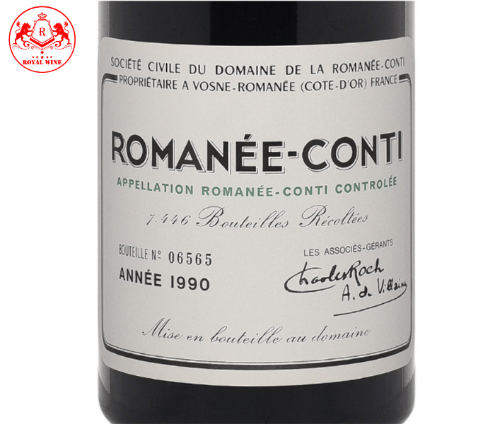 rượu vang Pháp đắt nhất Domaine de la Romanée-Conti 1990