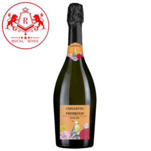 Rượu vang sủi Cinguetto Prosecco nhập khẩu nguyên chai từ Ý