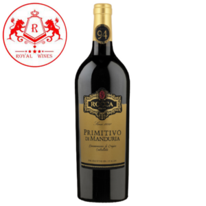 rượu vang đỏ Rocca Primitivo Di Manduria cao cấp nhập khẩu trực tiếp từ Ý