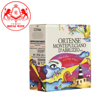 Vang đỏ bịch Ortense Montepulciano Terre D'Abuzzo 2,25 Lít